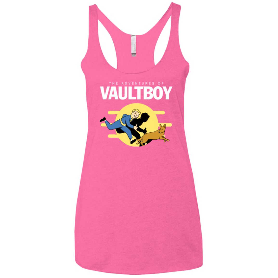 Boy and his dog Women's Triblend Racerback Tank