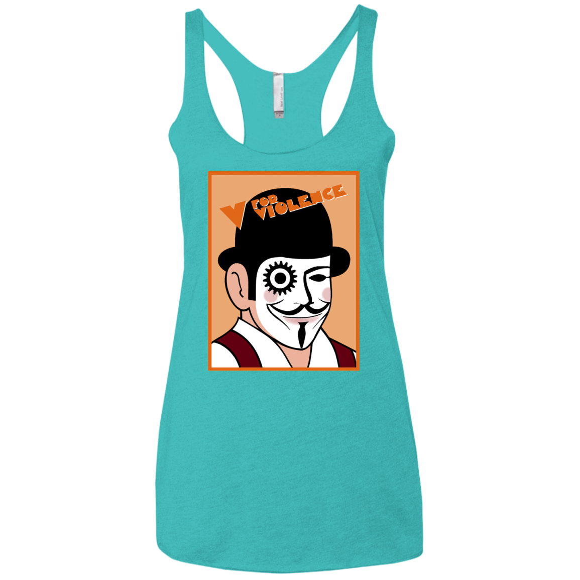 V for Violence Women's Triblend Racerback Tank