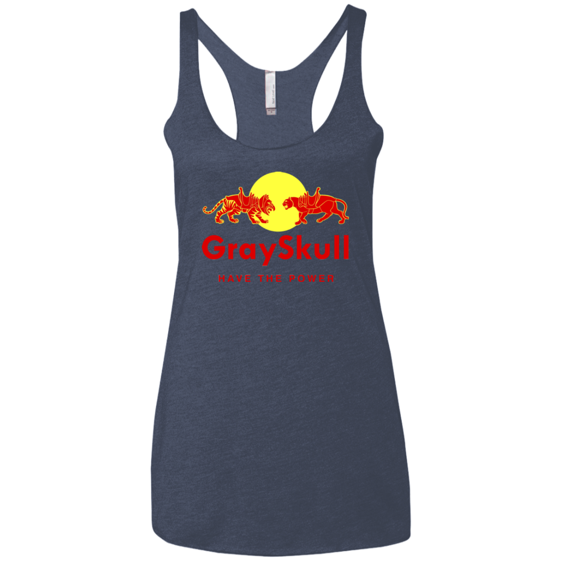 Have the power Women's Triblend Racerback Tank