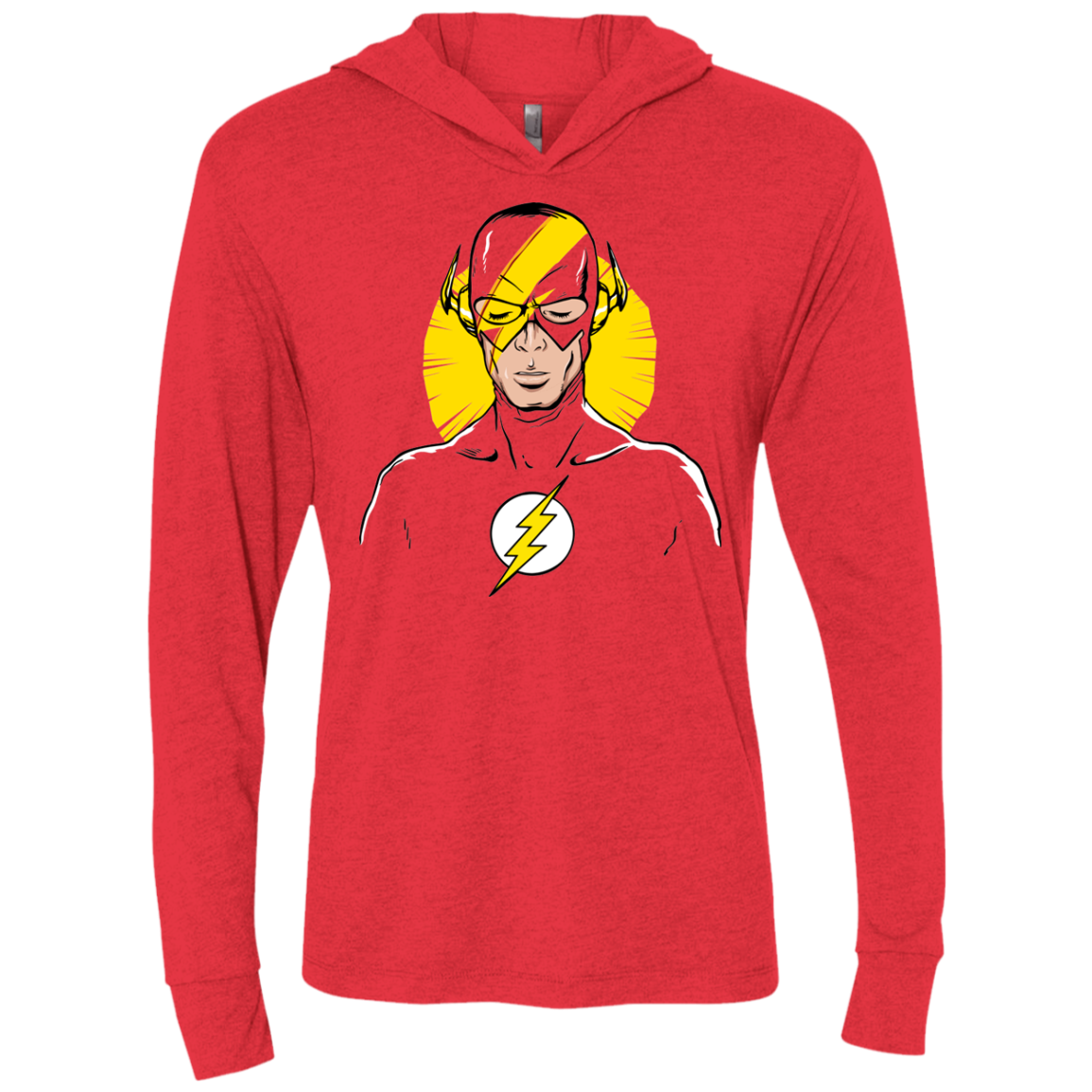 The Crimson Sane Triblend Long Sleeve Hoodie Tee