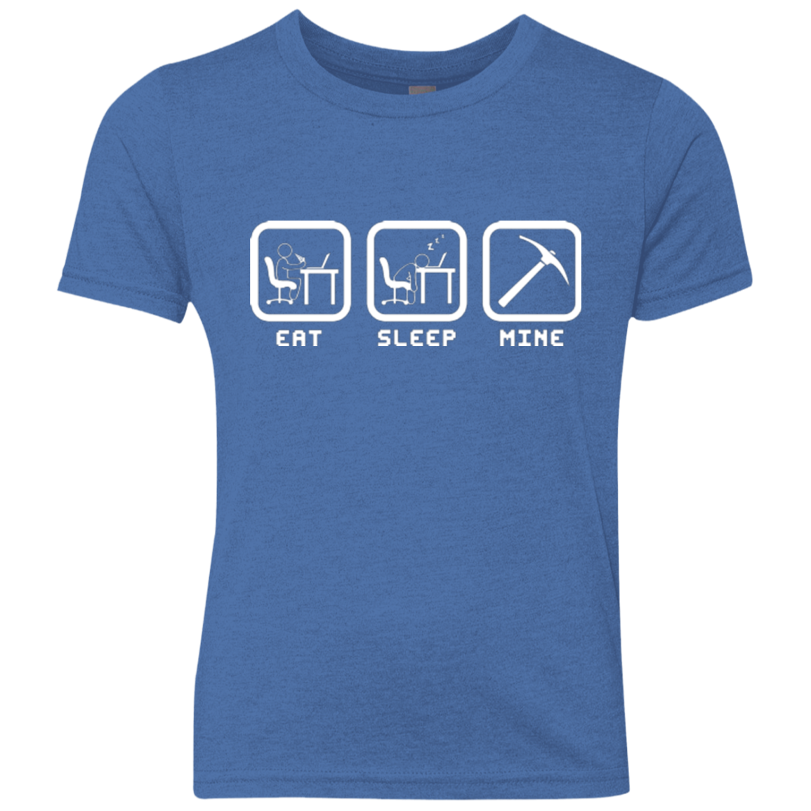 Eat Sleep Mine Youth Triblend T-Shirt