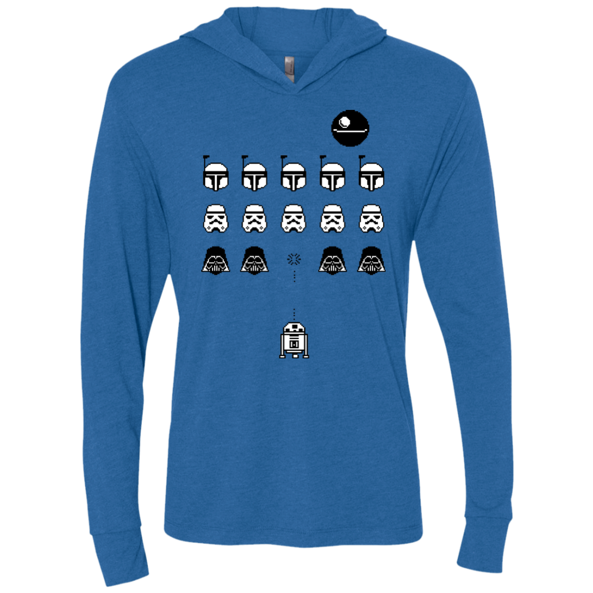 Dark Invaders Triblend Long Sleeve Hoodie Tee