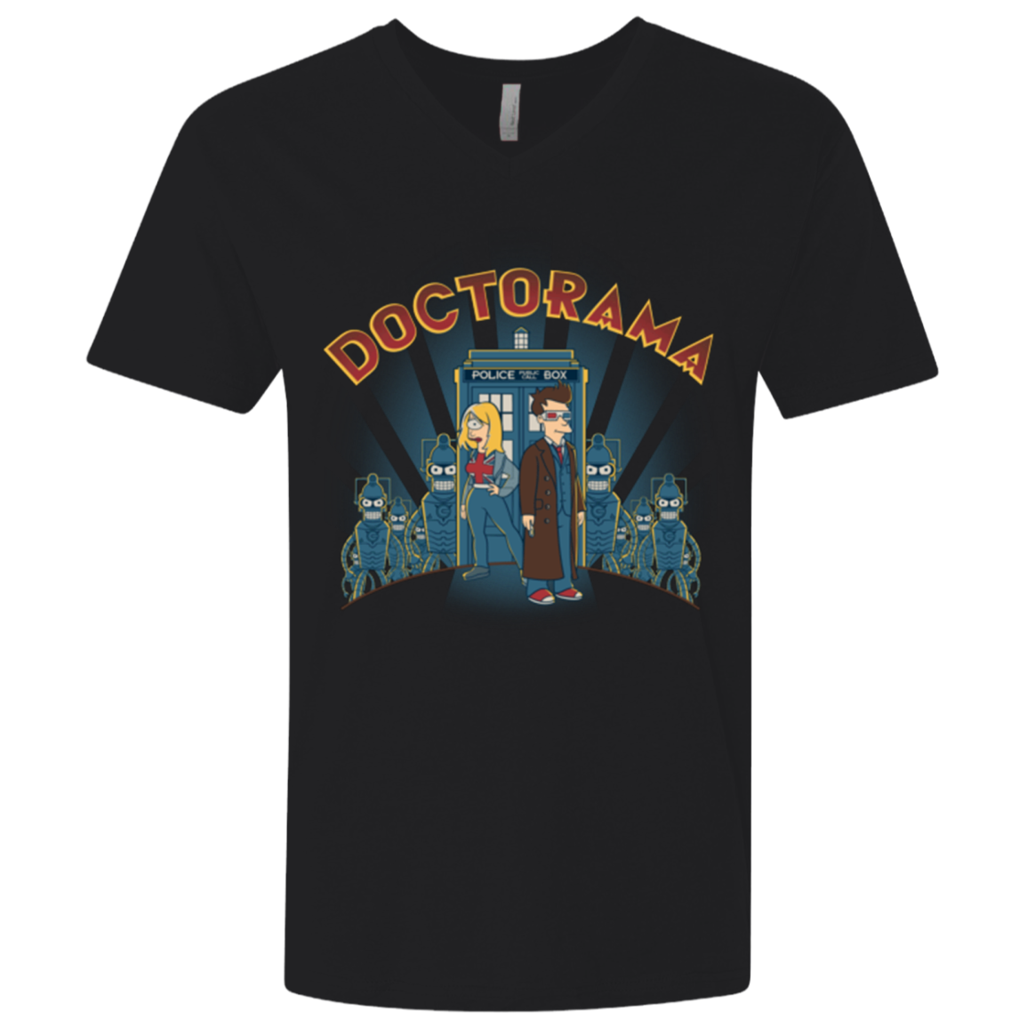 DOCTORAMA (2) Men's Premium V-Neck