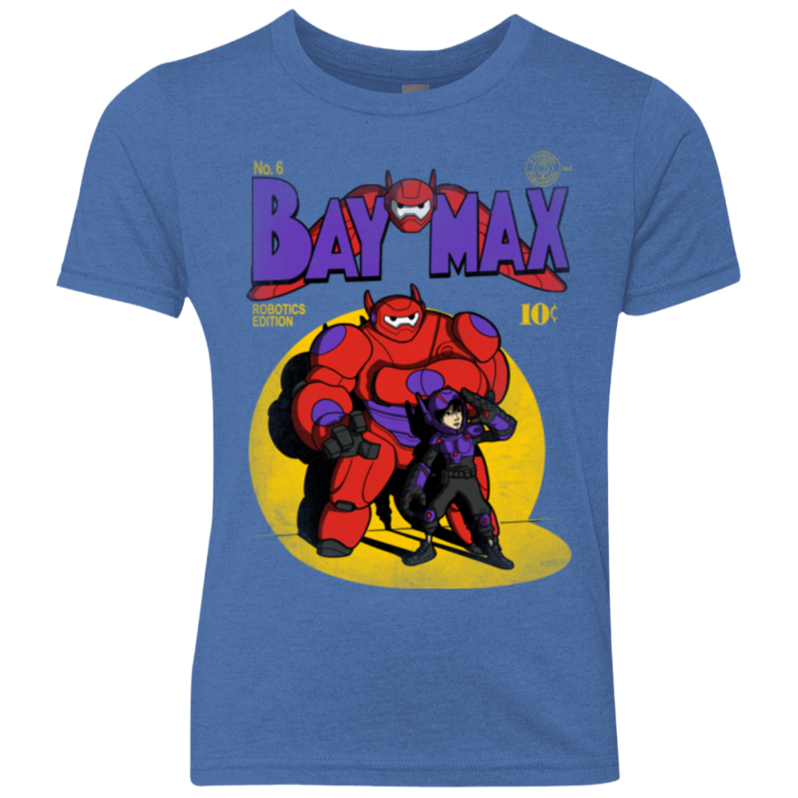 Baymax Number 9 Youth Triblend T-Shirt