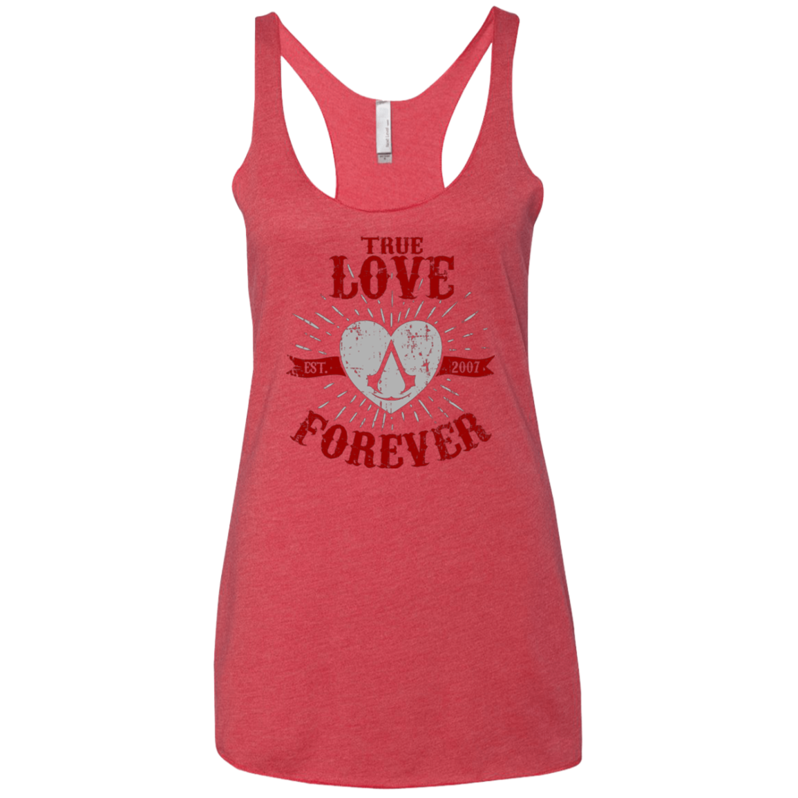 True Love Forever Assasin Women's Triblend Racerback Tank