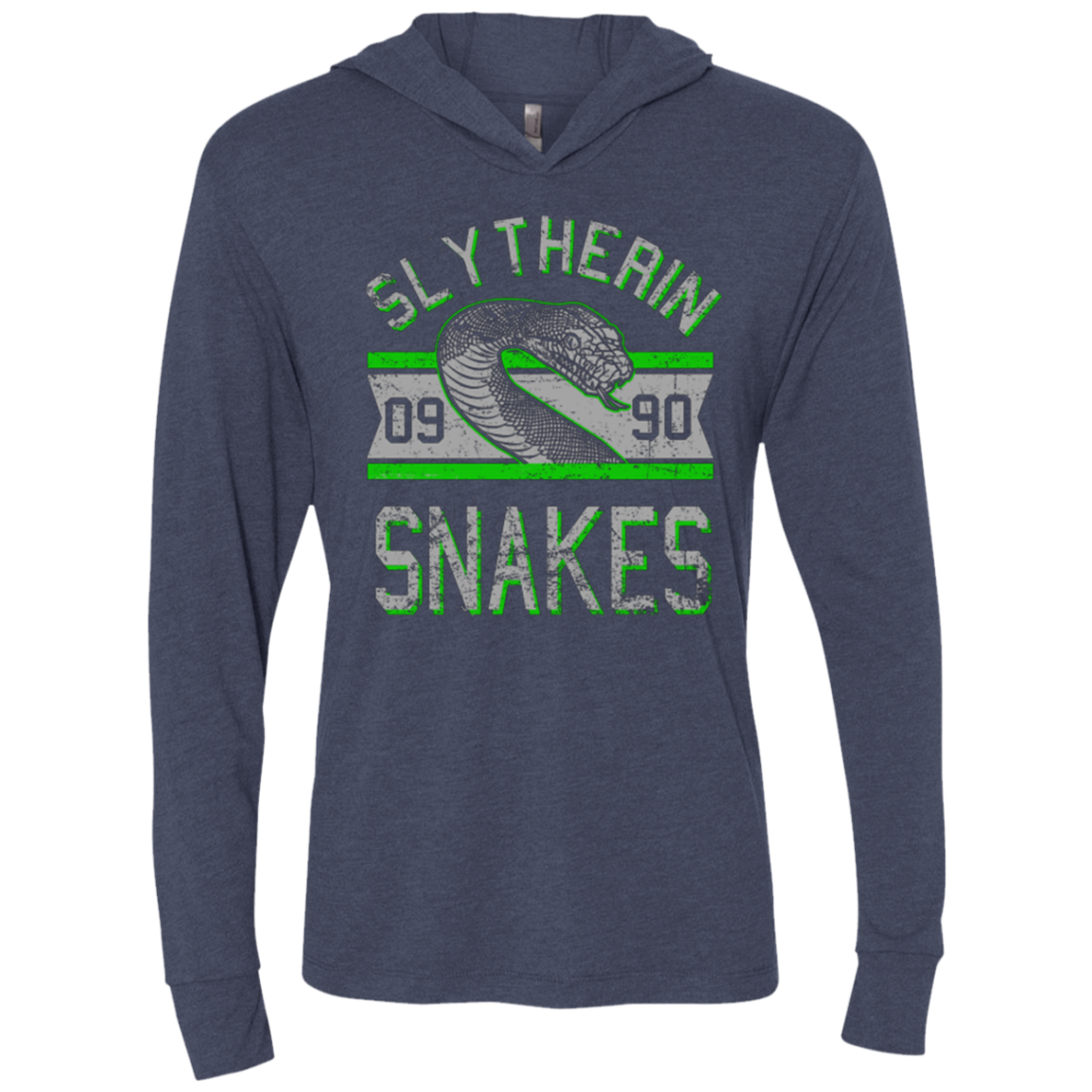 Snakes Triblend Long Sleeve Hoodie Tee