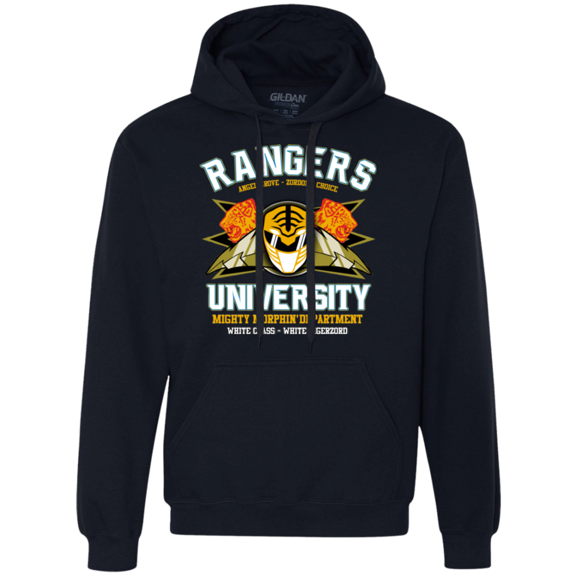 Rangers U White Ranger Premium Fleece Hoodie