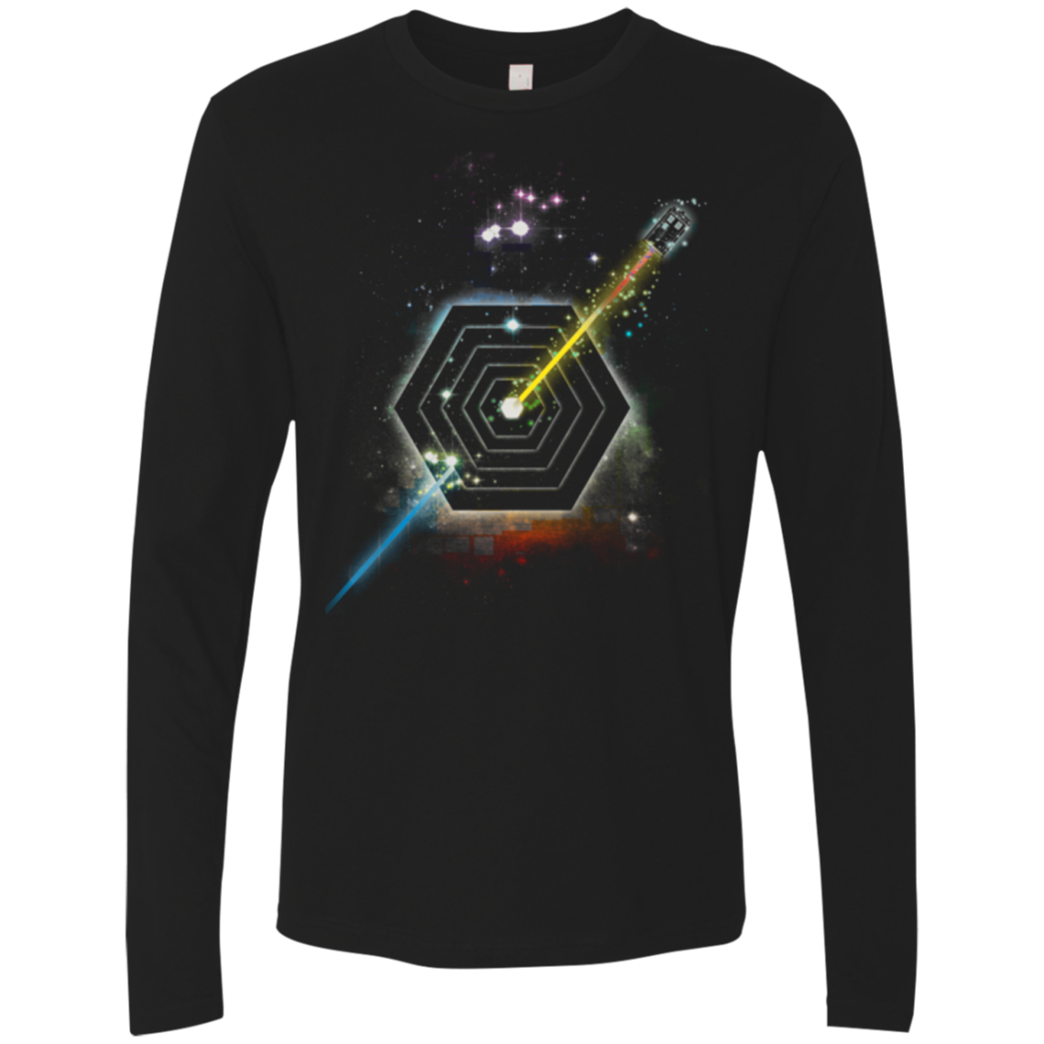 Space Fragmentation Travel Men's Premium Long Sleeve