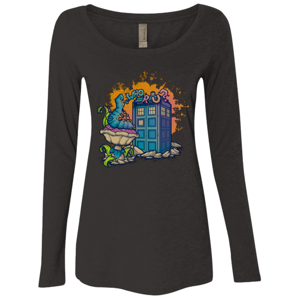 WHO R U 2 Women's Triblend Long Sleeve Shirt