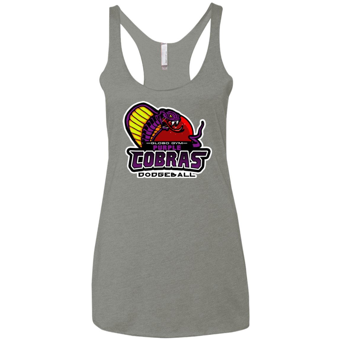 Purple Cobras Women's Triblend Racerback Tank