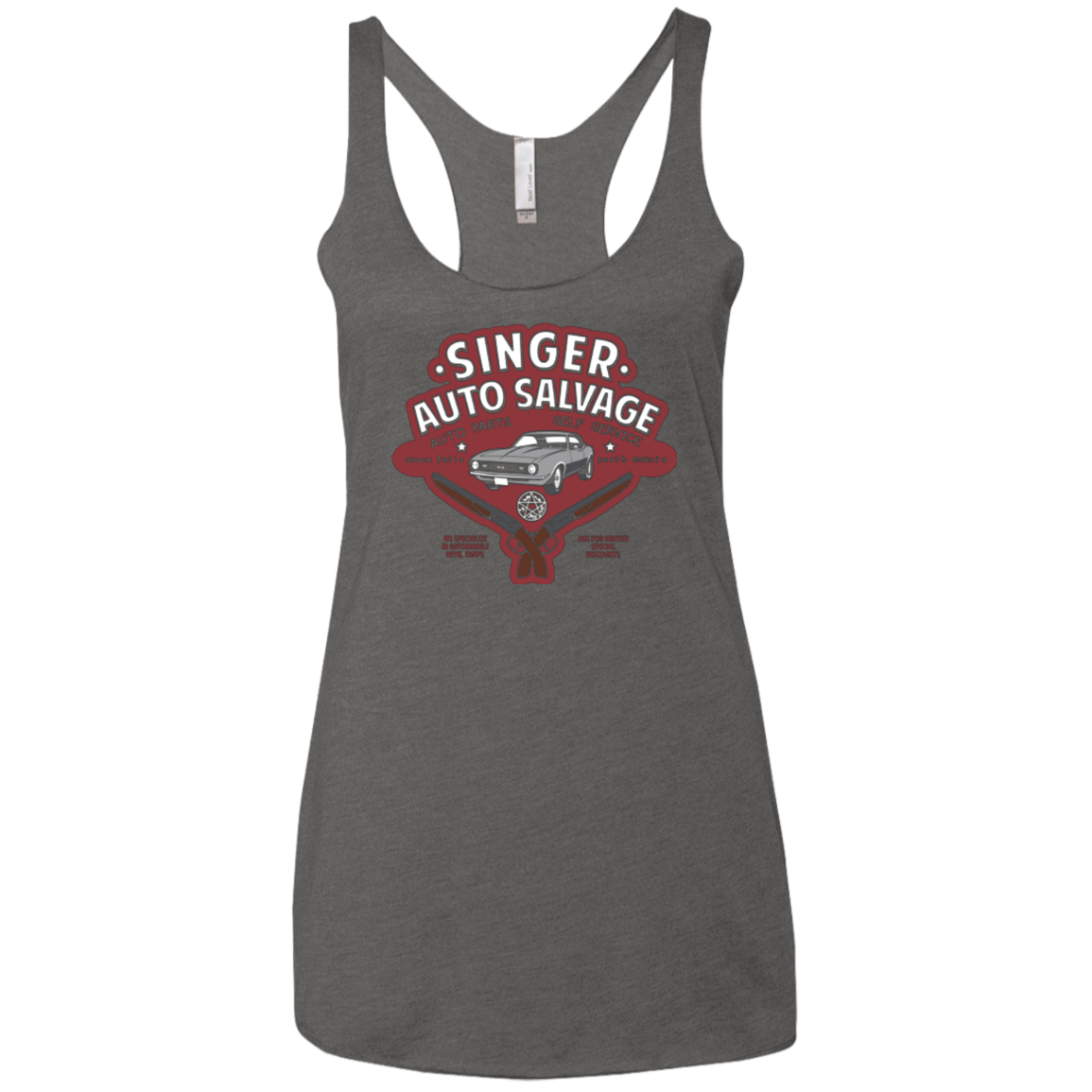 Singer Auto Salvage Women's Triblend Racerback Tank