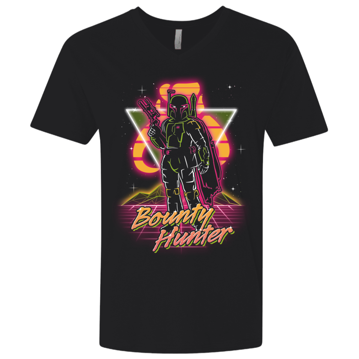 Retro Bounty Hunter Men's Premium V-Neck