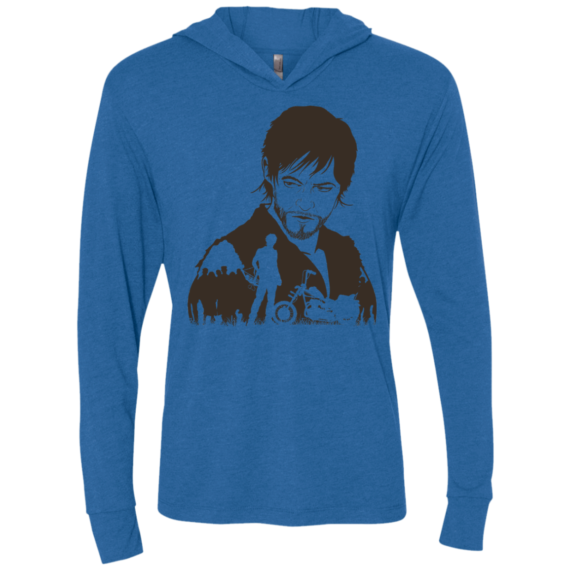 The Archer Triblend Long Sleeve Hoodie Tee