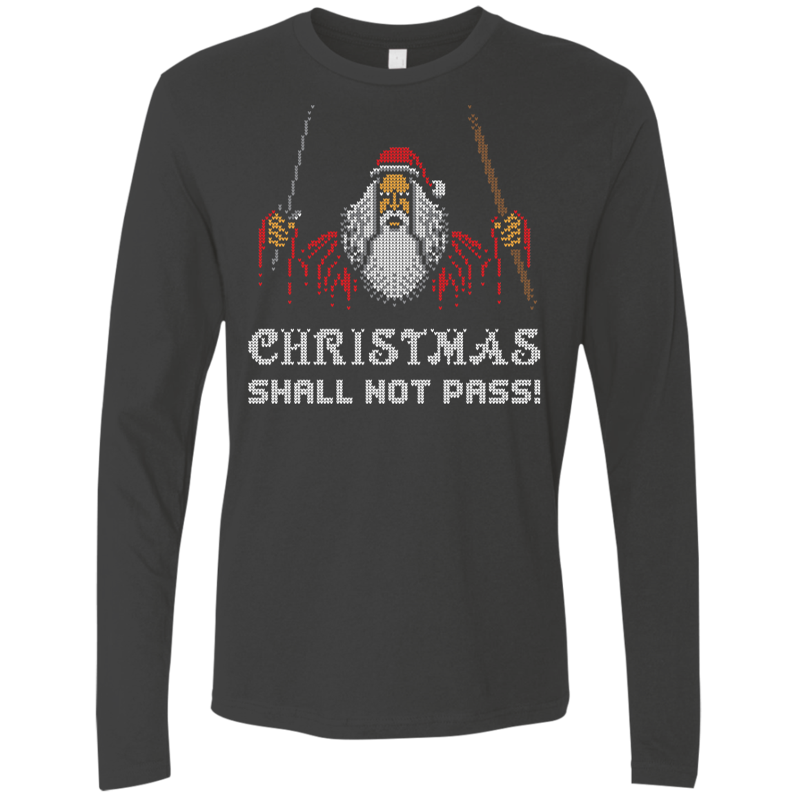 Xmas shall not pass Men's Premium Long Sleeve