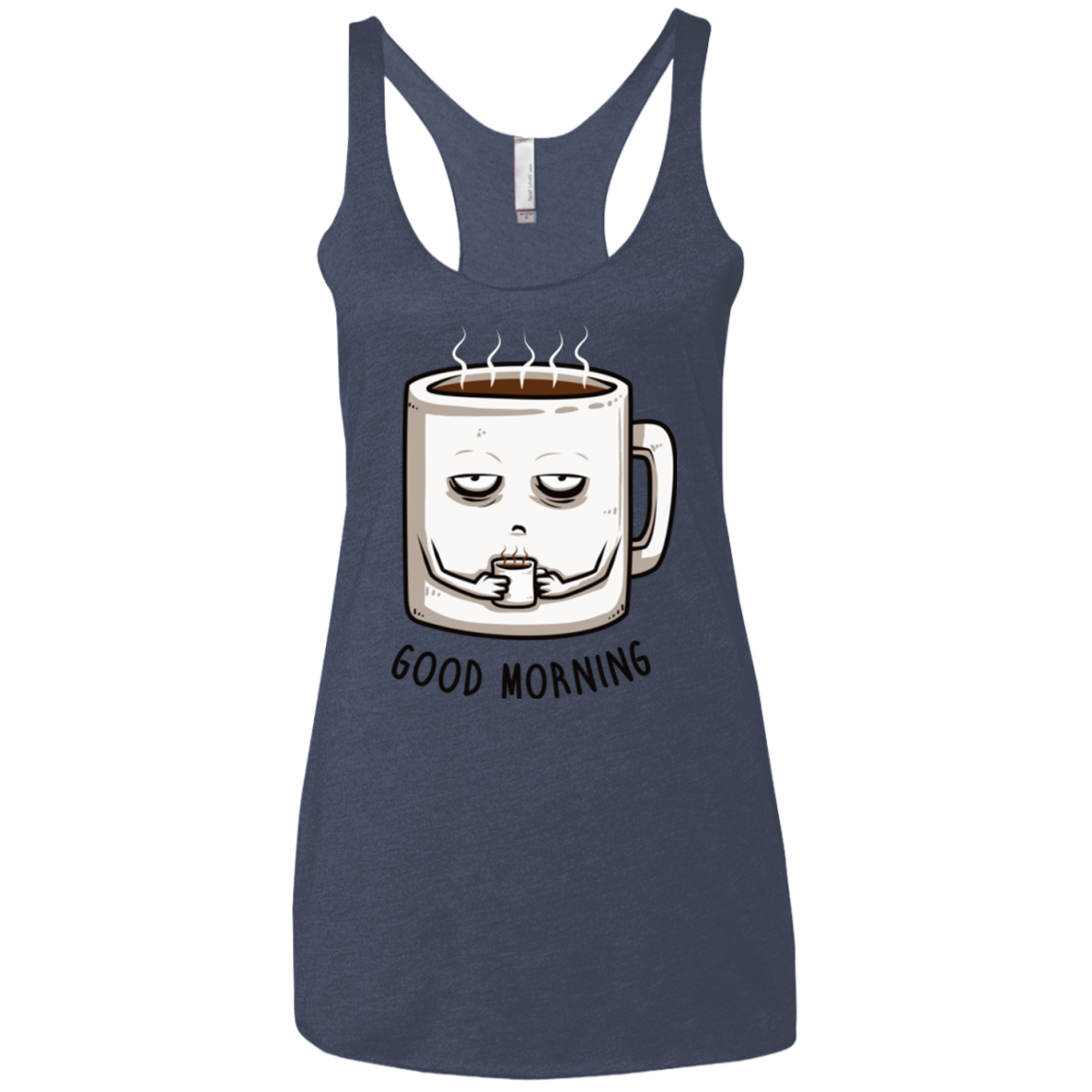 Good morning Women's Triblend Racerback Tank