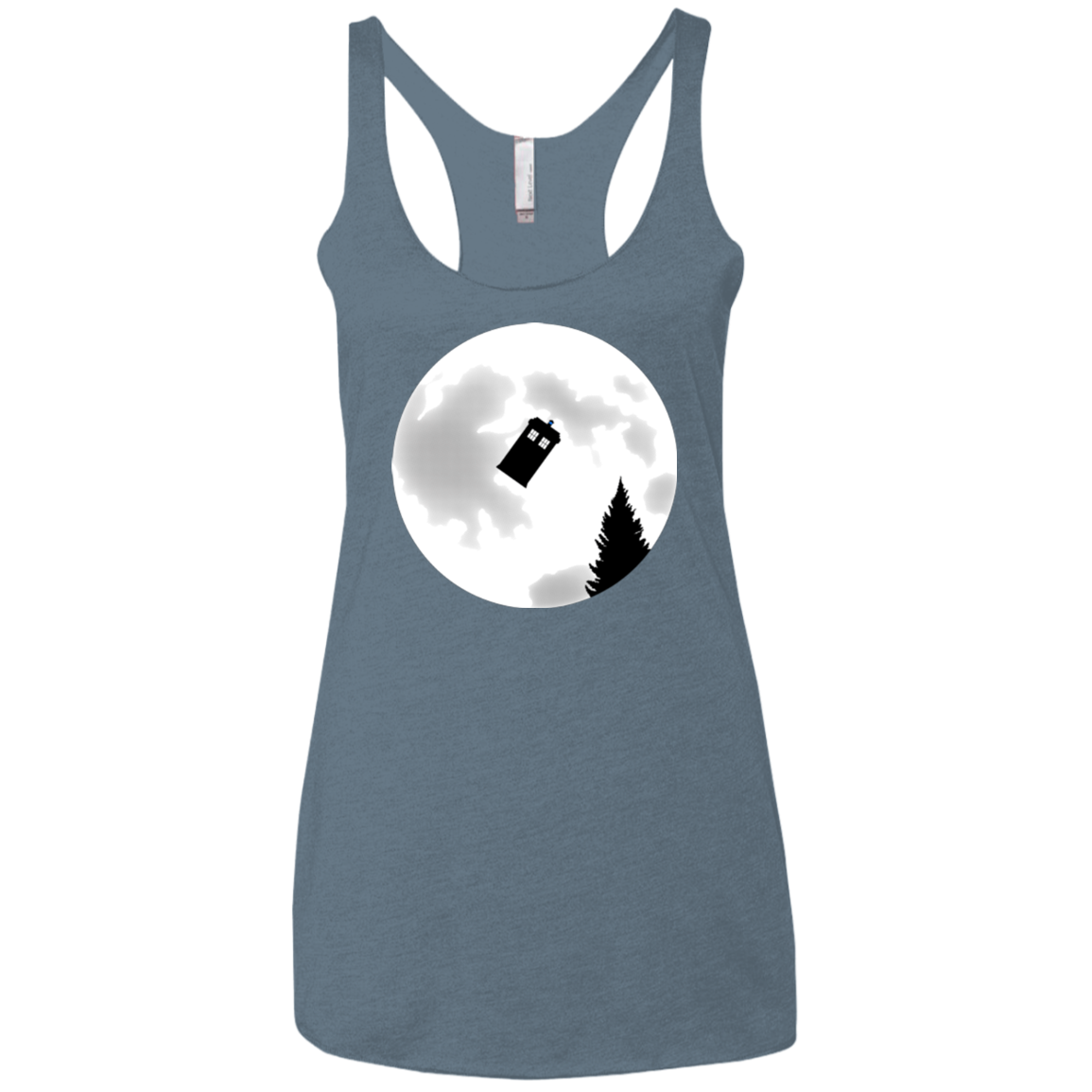 Dr Phone Home Women's Triblend Racerback Tank