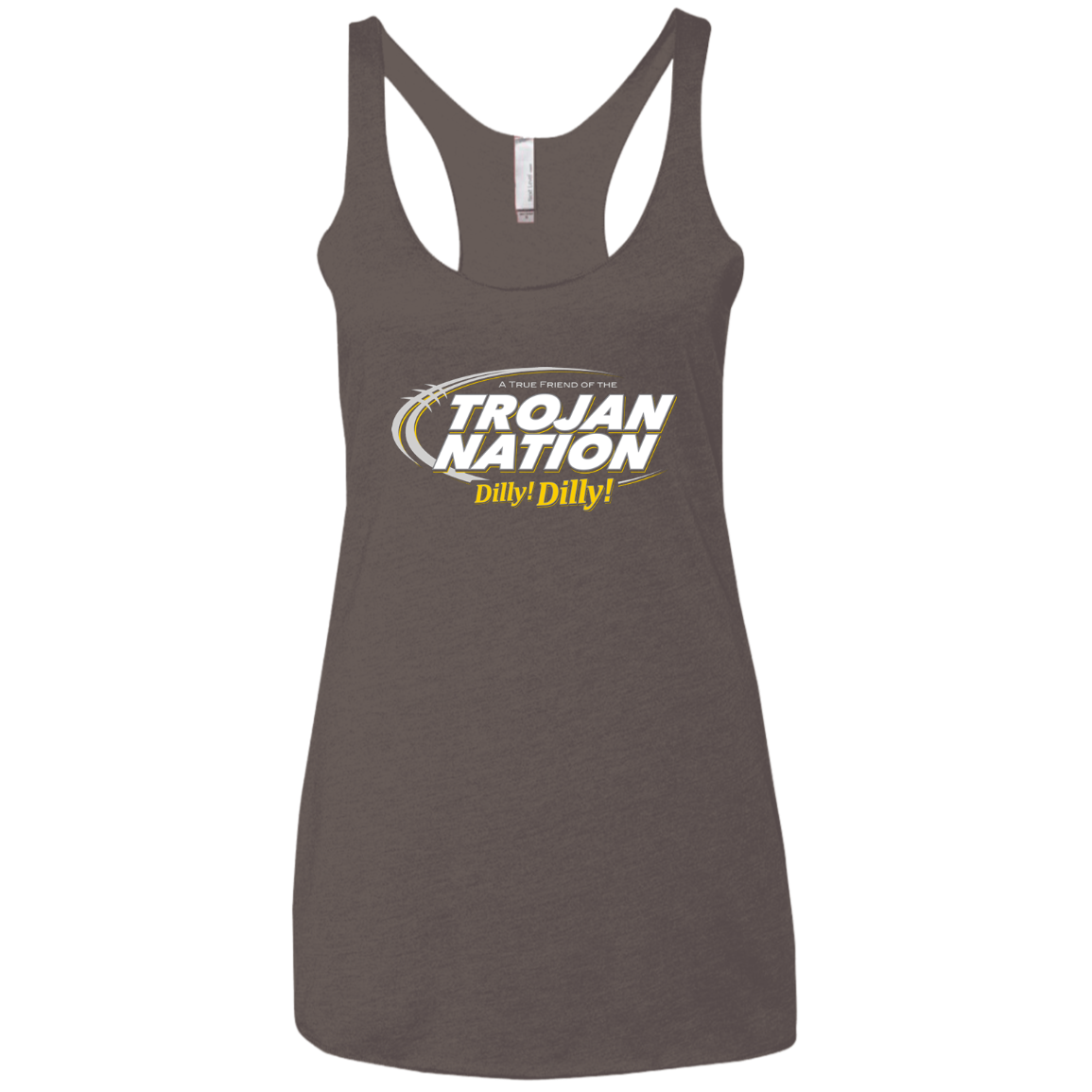 USC Dilly Dilly Women's Triblend Racerback Tank