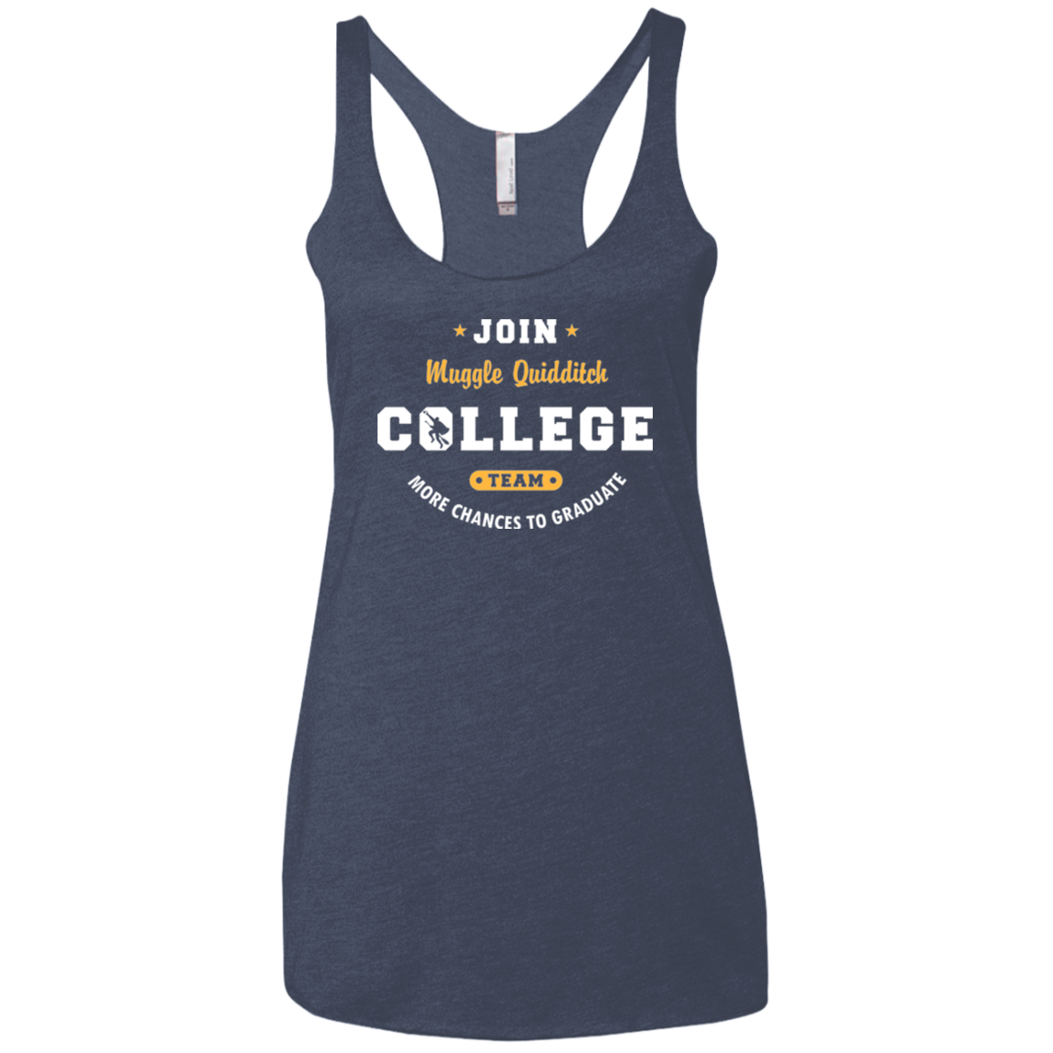 Muggle Quidditch Women's Triblend Racerback Tank