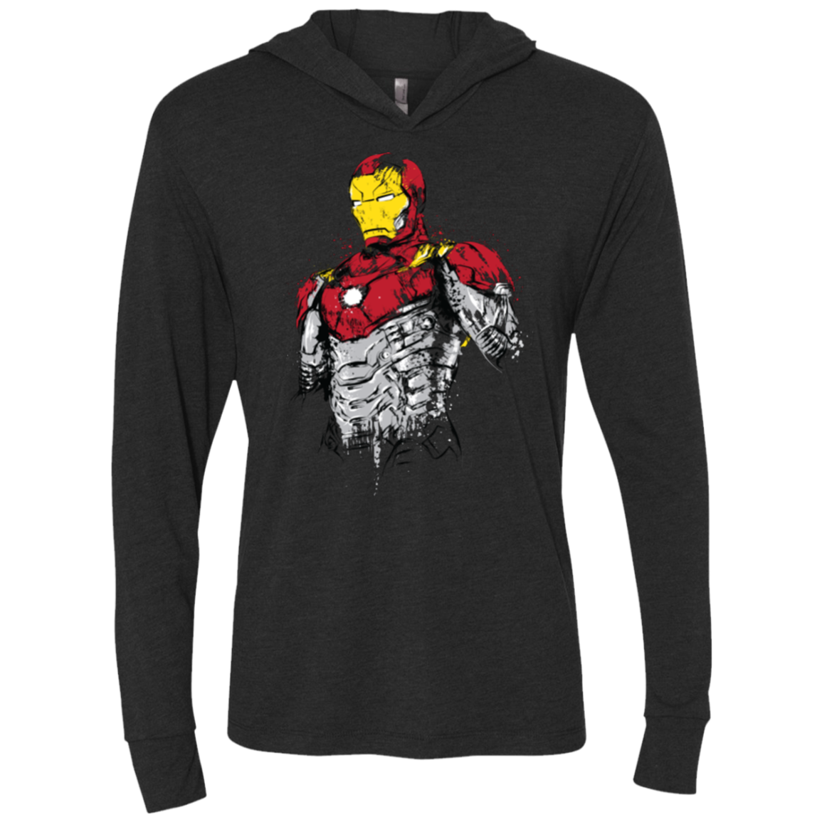 Ironman - Mark XLVII Armor Triblend Long Sleeve Hoodie Tee