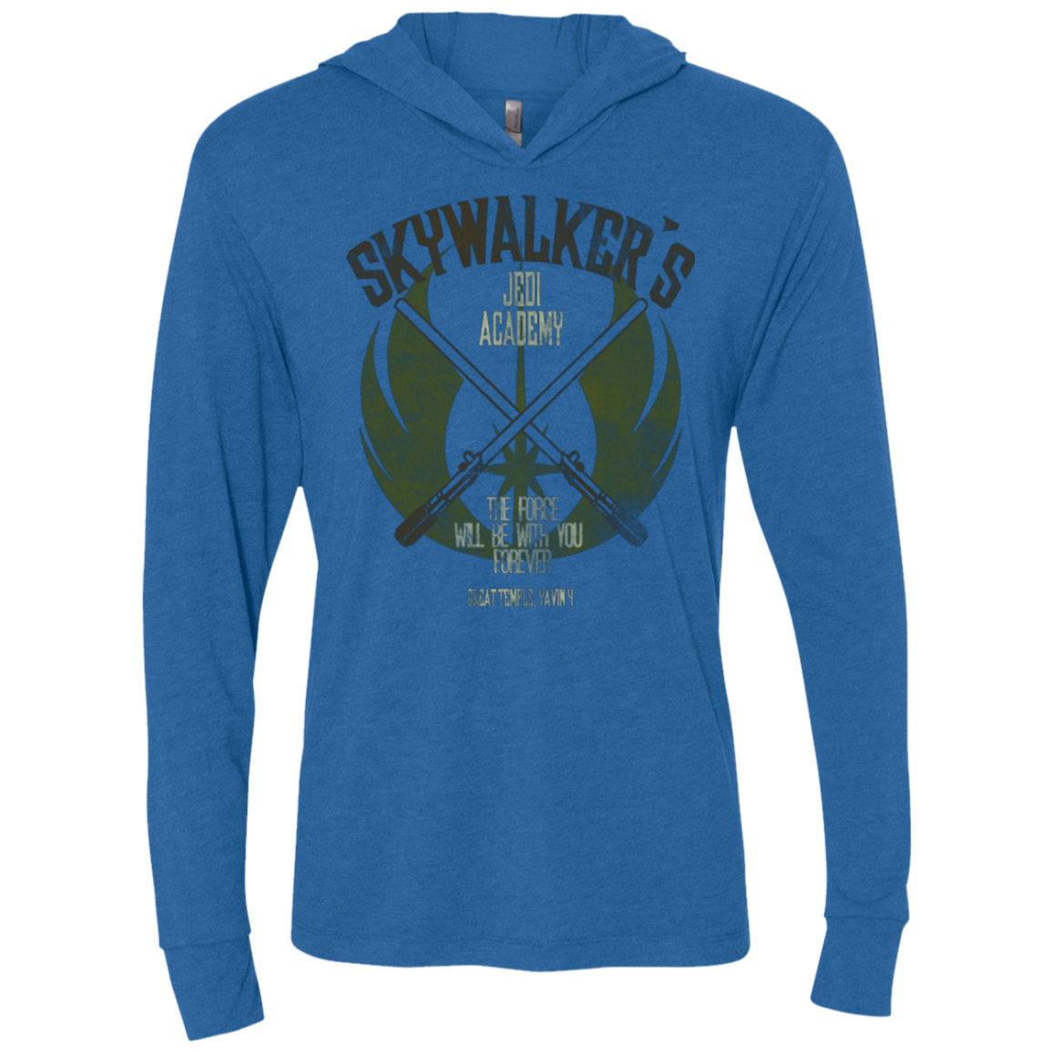 Skywalker's Jedi Academy Triblend Long Sleeve Hoodie Tee