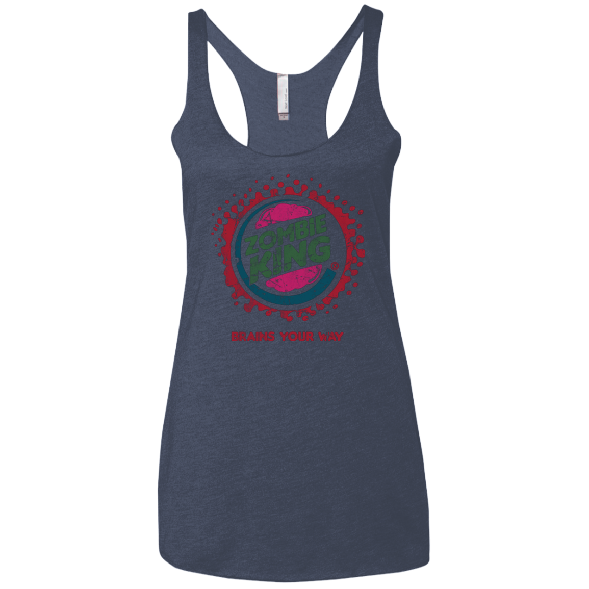 Zombie King Women's Triblend Racerback Tank