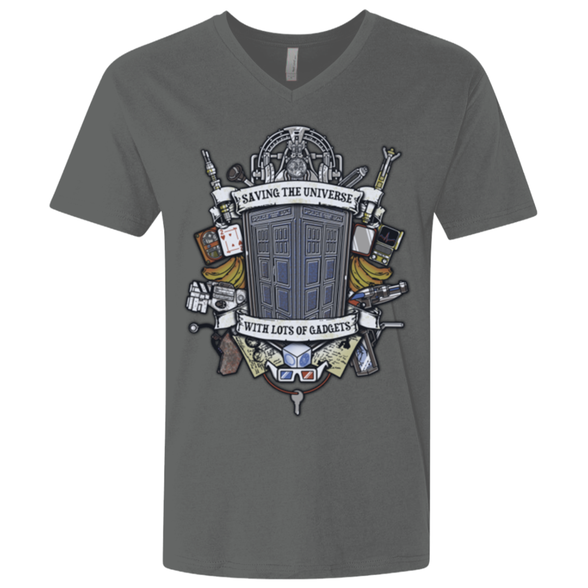 Timelord Crest Men's Premium V-Neck
