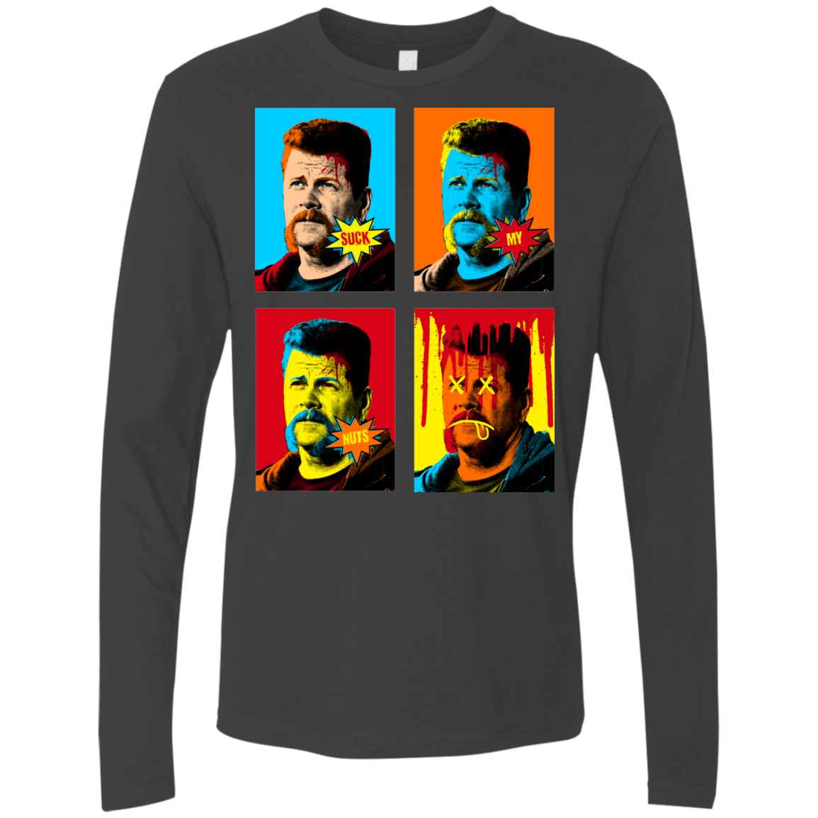 T-Shirts Heavy Metal / Small The Champ Pop Men's Premium Long Sleeve