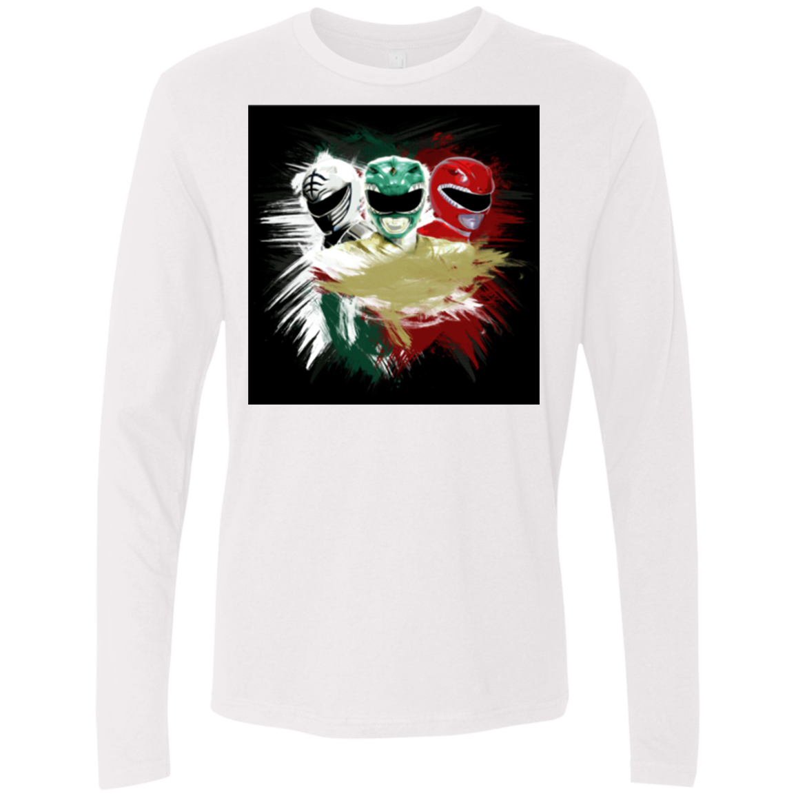 White Green Red Men's Premium Long Sleeve