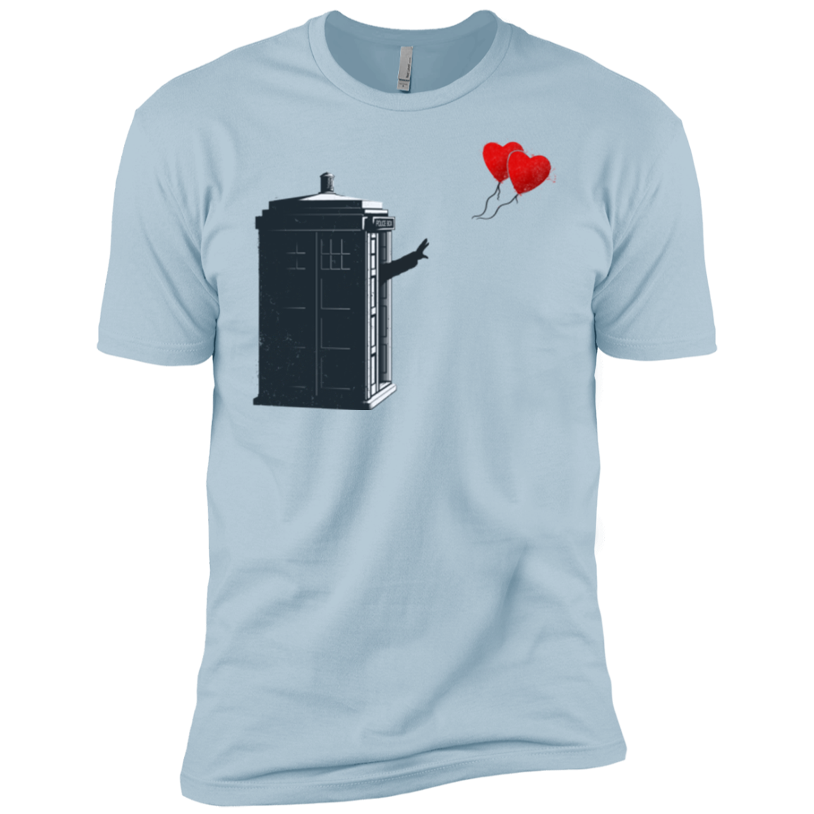 Dr Banksy Heart Balloon Men's Premium T-Shirt