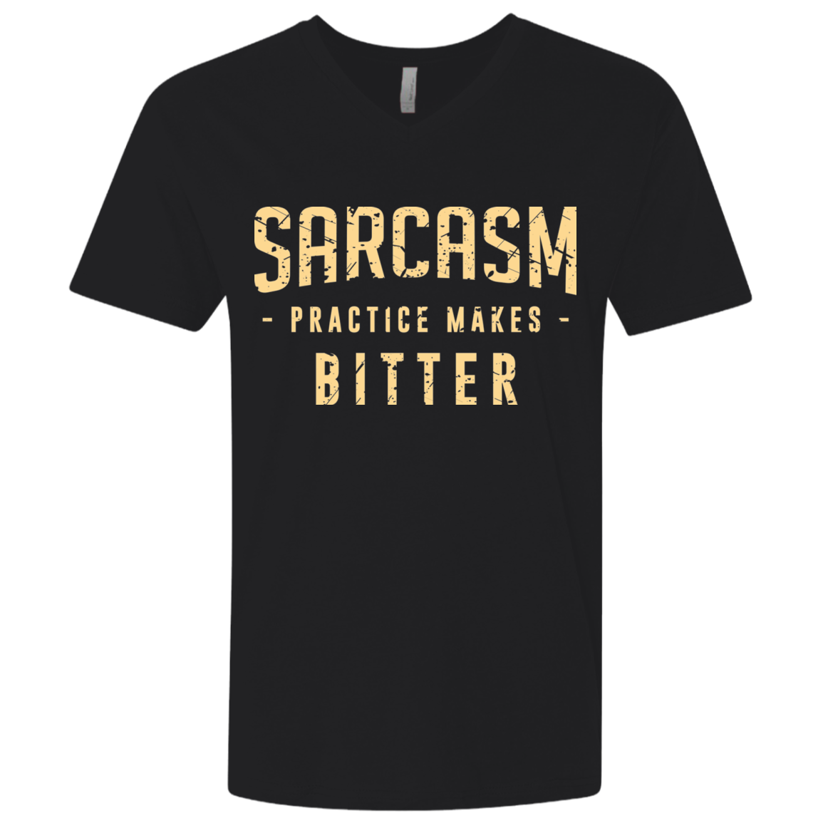 PRACTICE MAKES BITTER Men's Premium V-Neck