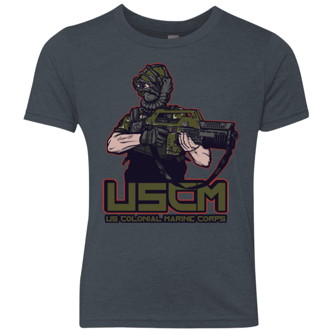 Colonial Facehugger Youth Triblend T-Shirt