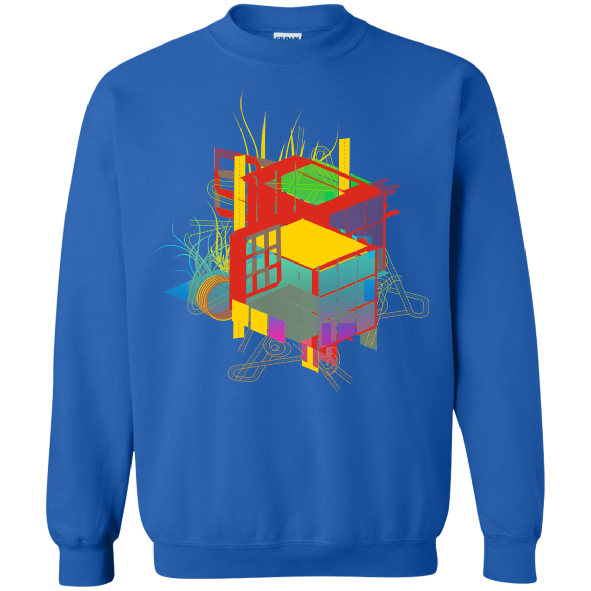Rubik's Building Crewneck Sweatshirt