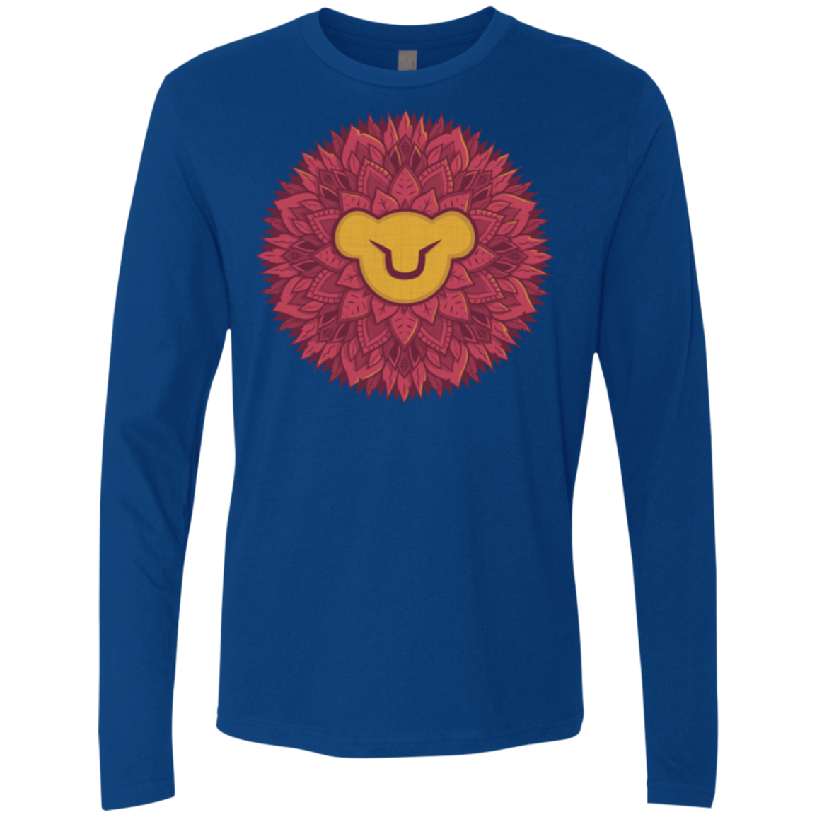 Leaf Mane Mandala Men's Premium Long Sleeve