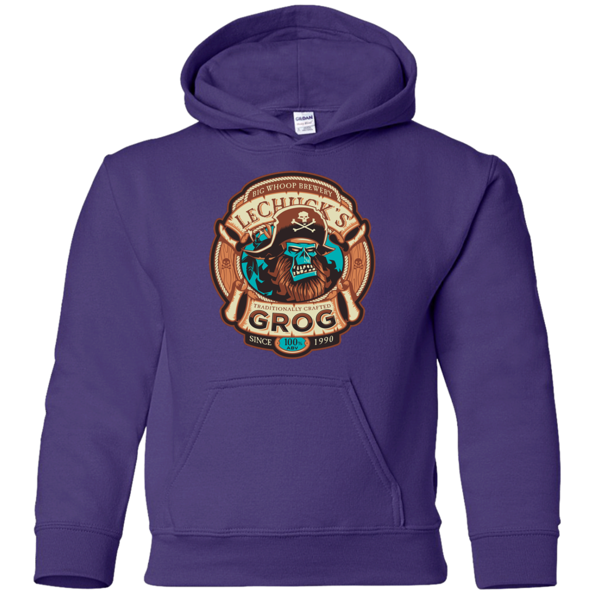 Ghost Pirate Grog Nmns Youth Hoodie