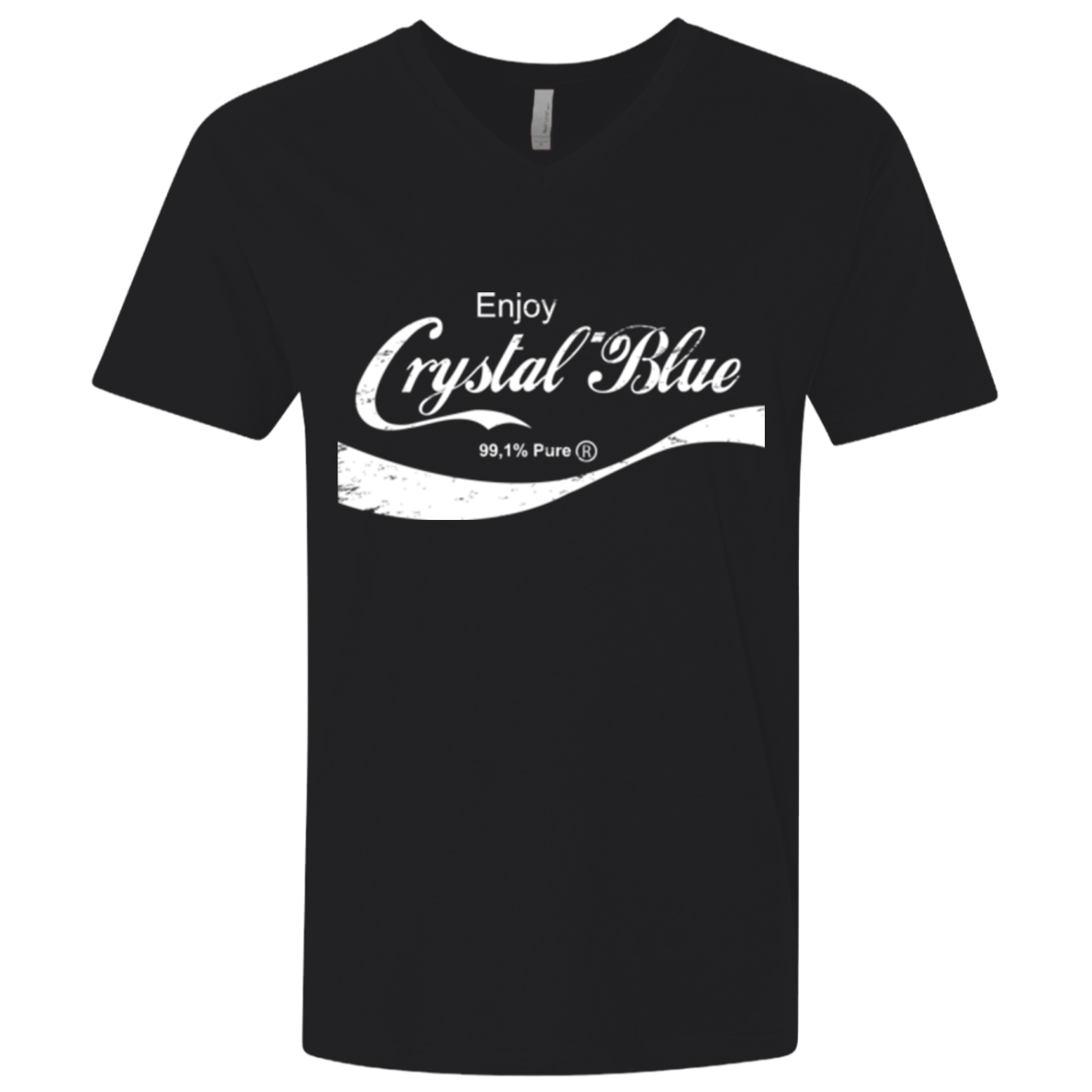 Crystal Blue Coke Men's Premium V-Neck