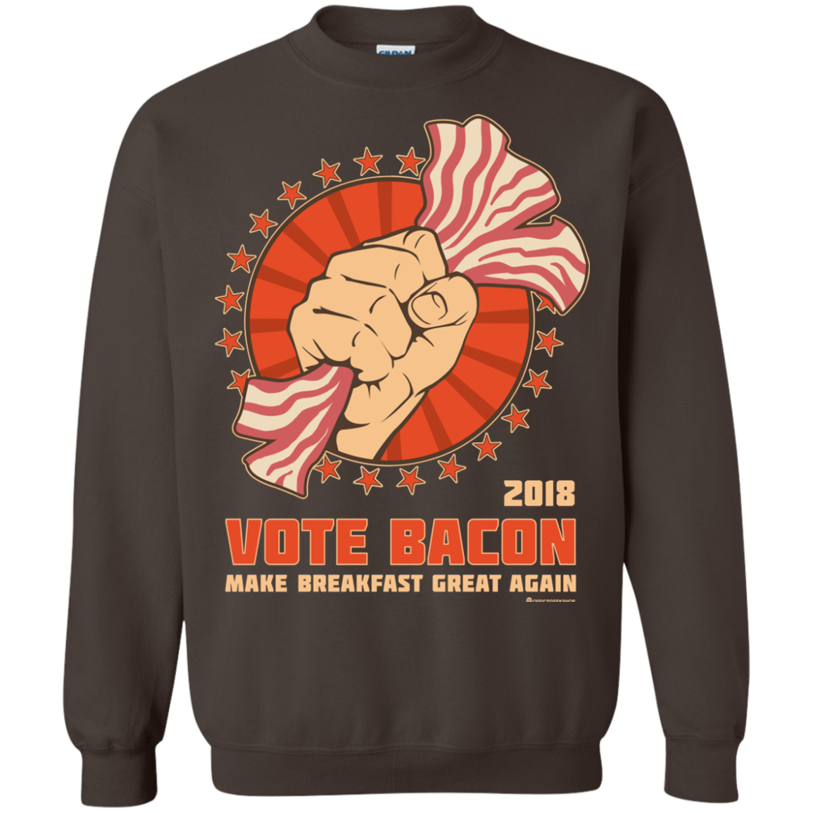 Vote Bacon In 2018 Crewneck Sweatshirt