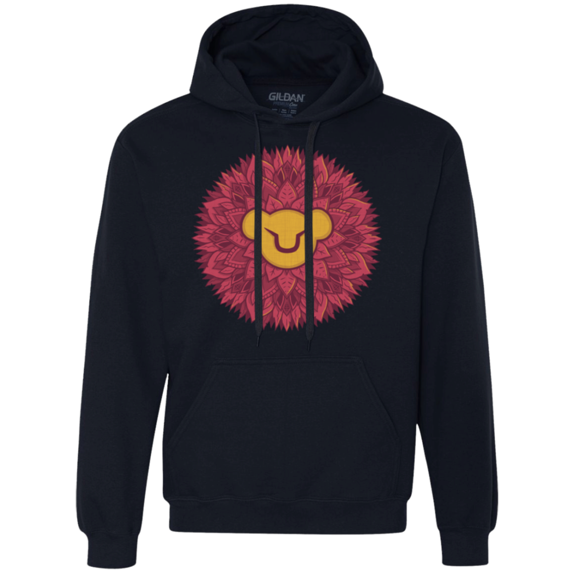 Leaf Mane Mandala Premium Fleece Hoodie