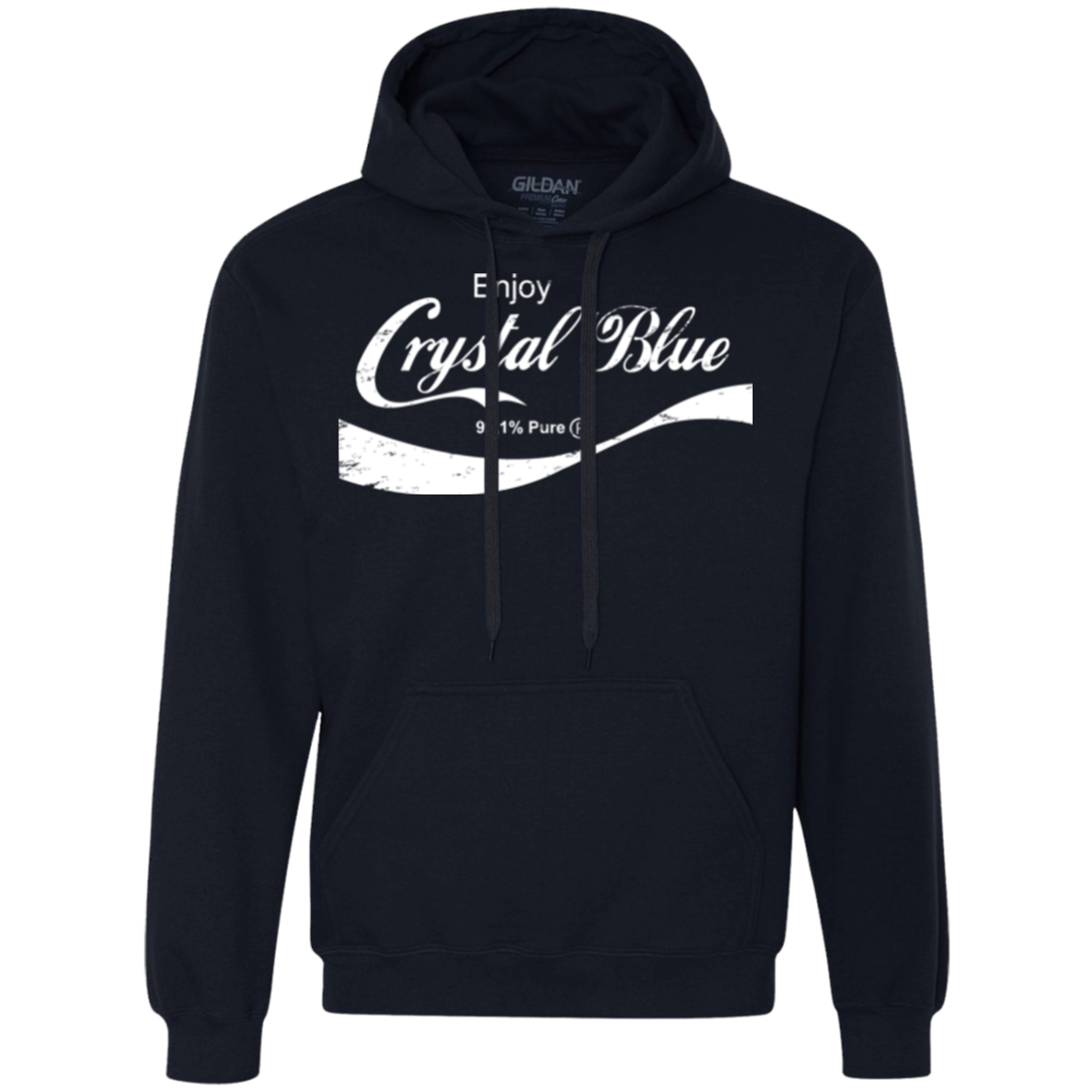 Crystal Blue Coke Premium Fleece Hoodie