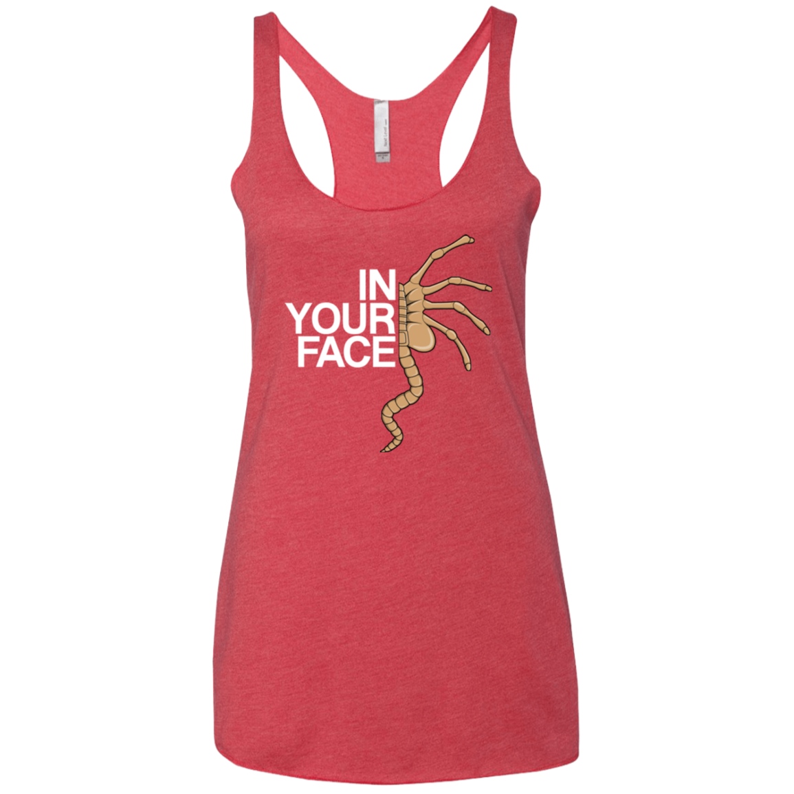 IN YOUR FACE Women's Triblend Racerback Tank