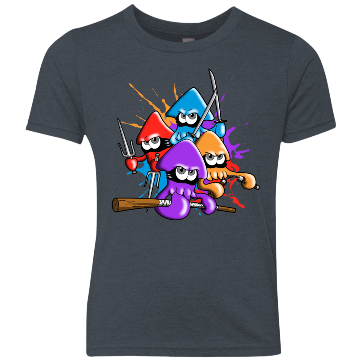 Teenage Mutant Ninja Squids Youth Triblend T-Shirt