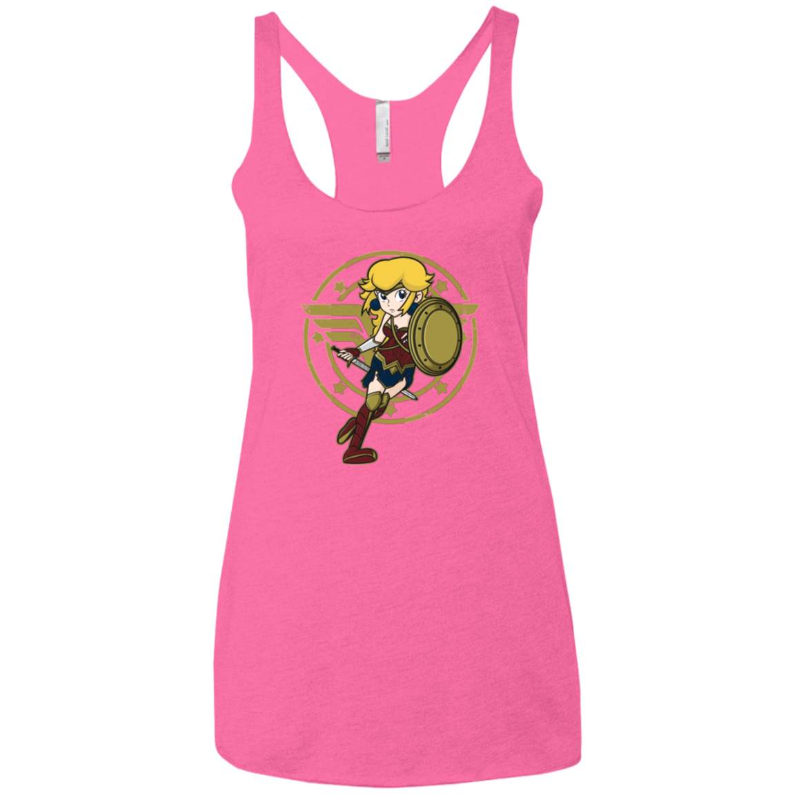 Wonder Peach Women's Triblend Racerback Tank