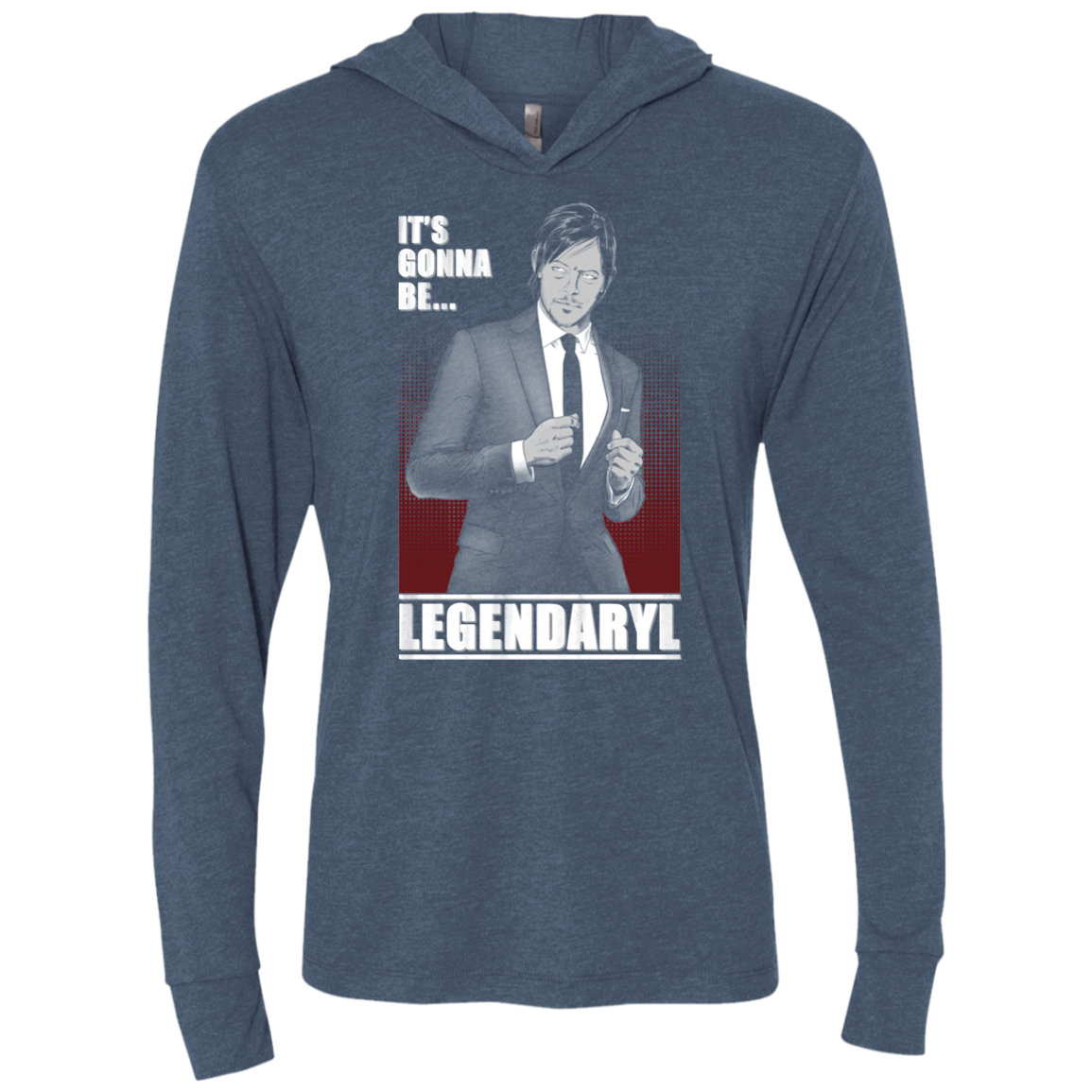 Legendaryl Triblend Long Sleeve Hoodie Tee