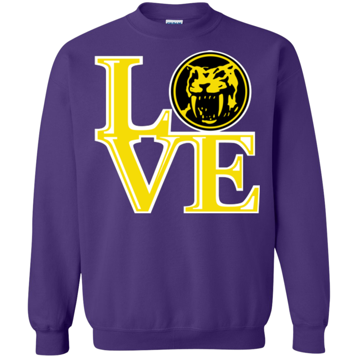 Yellow Ranger LOVE Crewneck Sweatshirt