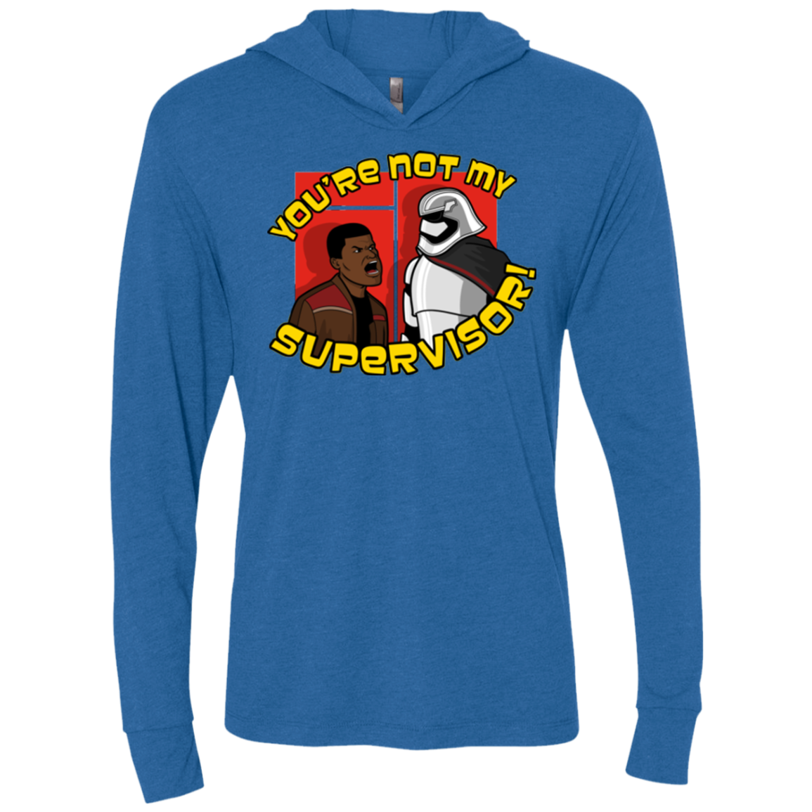 The Tunt Awakens Triblend Long Sleeve Hoodie Tee