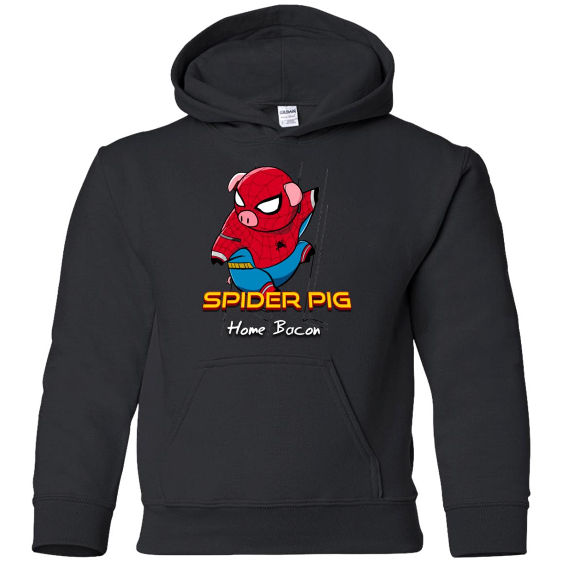 Spider Pig Build Line Youth Hoodie