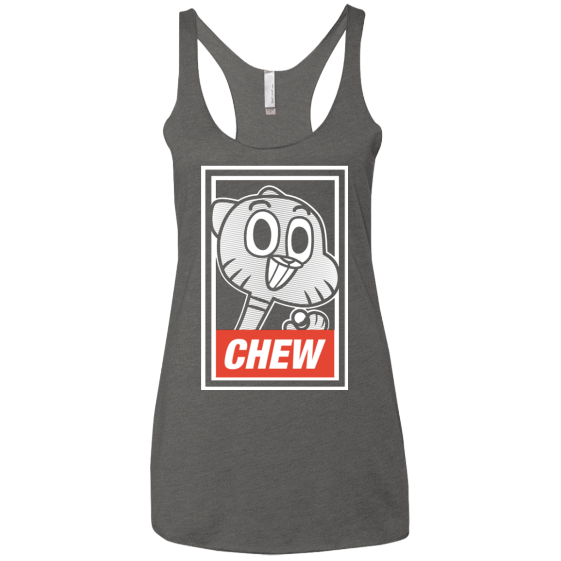 CHEW Women's Triblend Racerback Tank