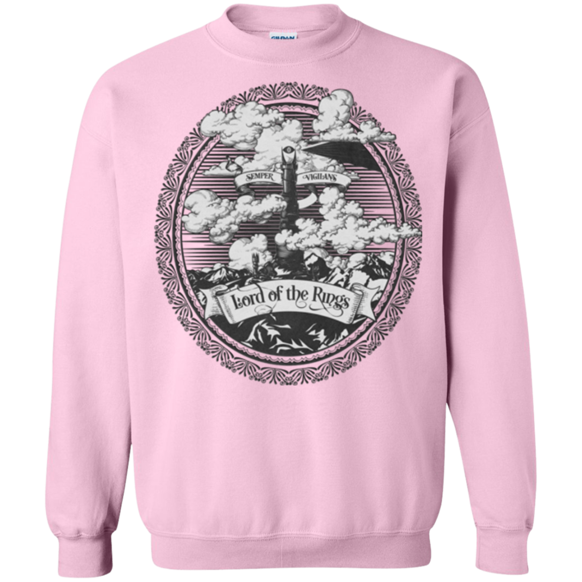 Vintage Mordor Tower Crewneck Sweatshirt