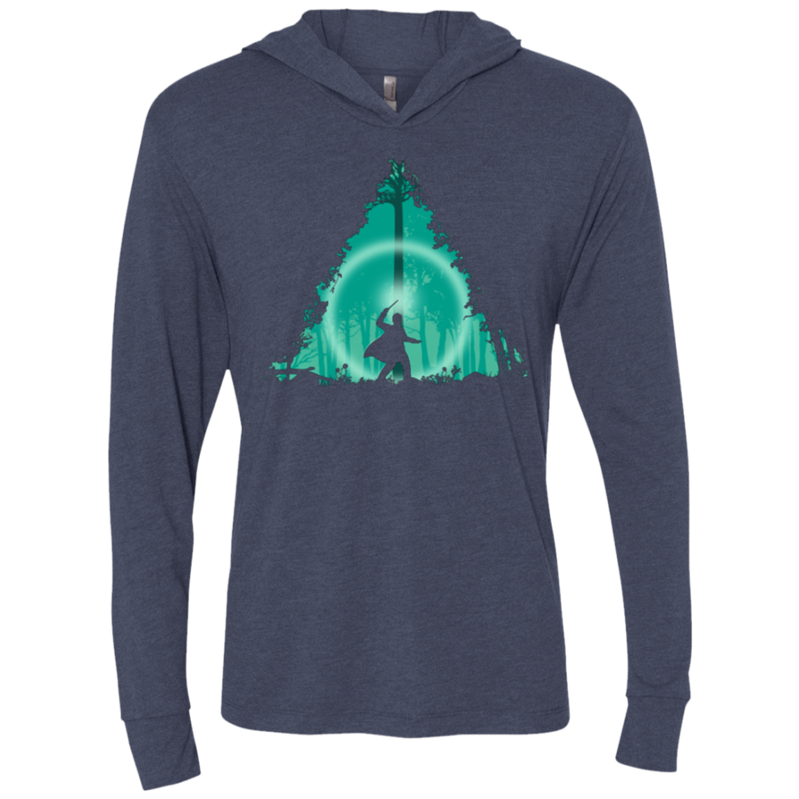 Hallowed Ground Triblend Long Sleeve Hoodie Tee