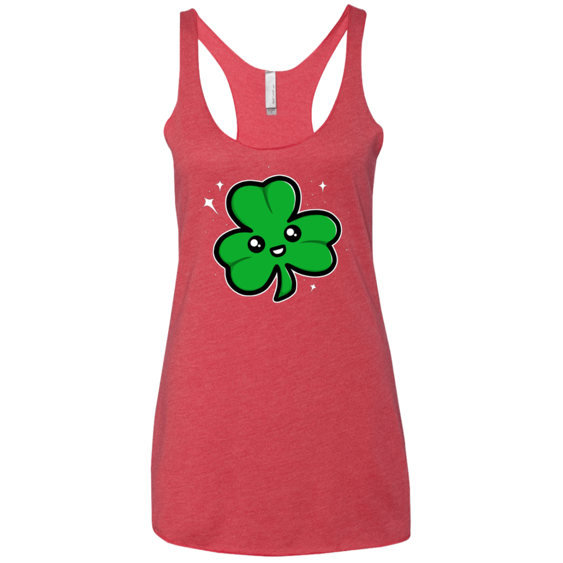Super Cute Shamrock Women's Triblend Racerback Tank