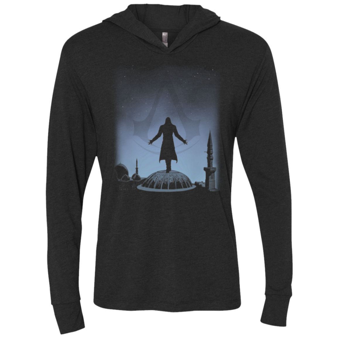 Assassin Triblend Long Sleeve Hoodie Tee